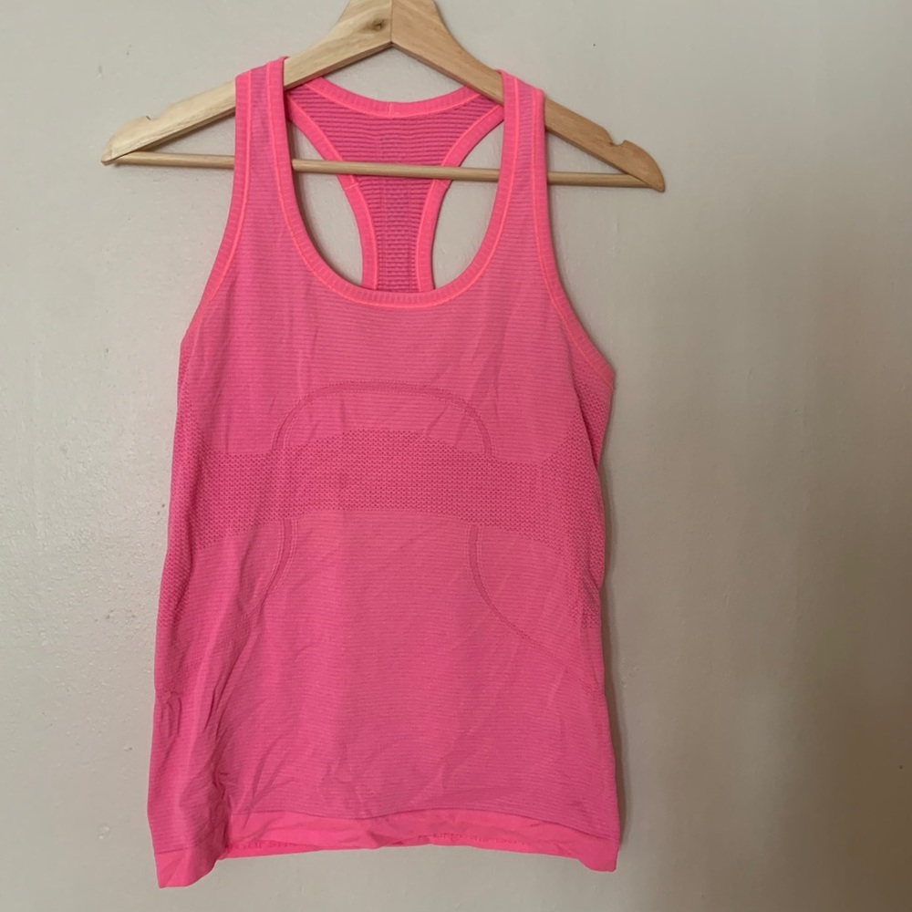 Lululemon Pink Razorback tank